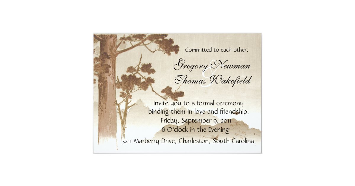 Commitment Ceremony Invitations 2