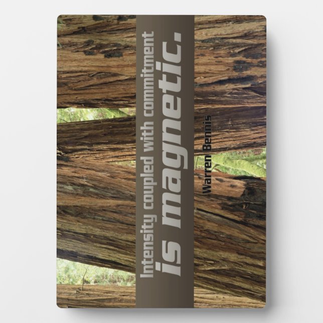 Commitment Inspirational Photo Plaque (Front)