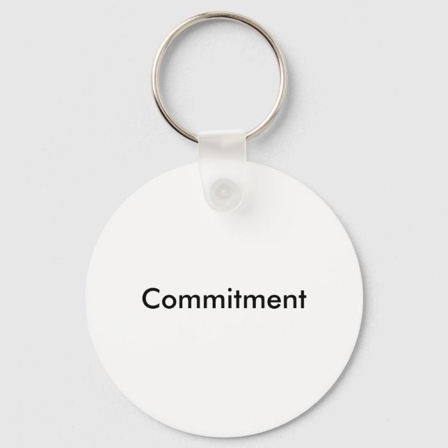Commitment Keychain/Keyring Keychain (Front)