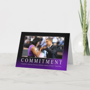 Commitment (Obama Fist Bump) Card