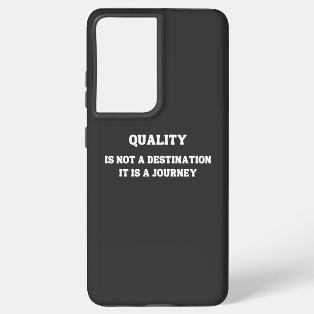 Commitment to Quality: A Journey of Excellence Samsung Galaxy Case (Back)