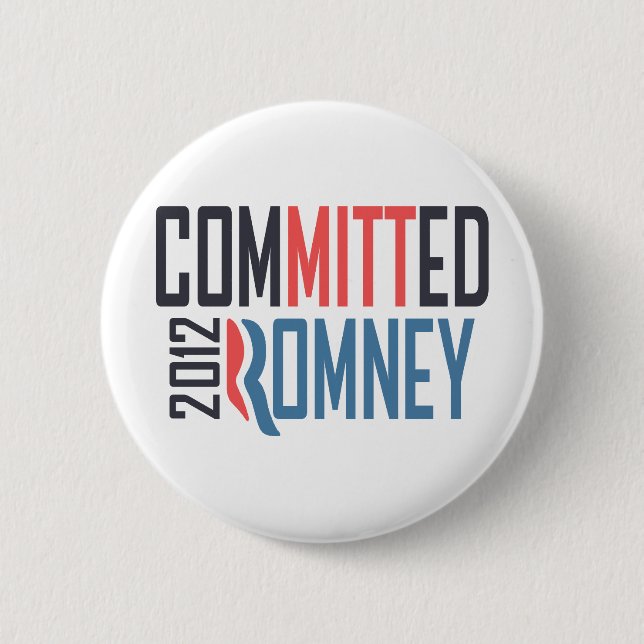 Committed Romney Button (Front)