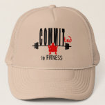 Committed To Fitness Trucker Hat at Zazzle