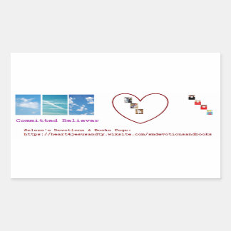 Committed To Rectangular Sticker