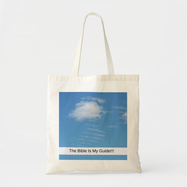 Committed To The Lord and The Bible is My Guide Tote Bag (Front)