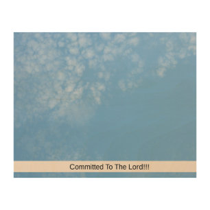 Committed To The Lord Wood Wall Art