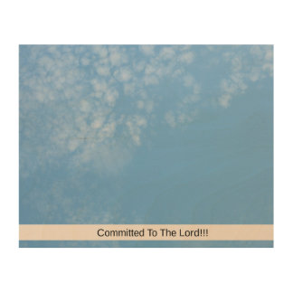 Committed To The Lord Wood Wall Art