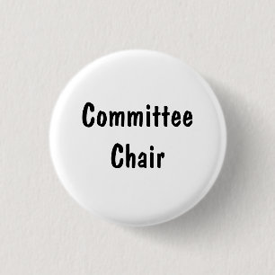 Committee Chair Pinback Button