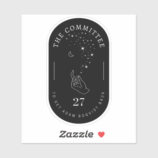 Committee to get Adam Boqvist Back Sticker (Sheet)