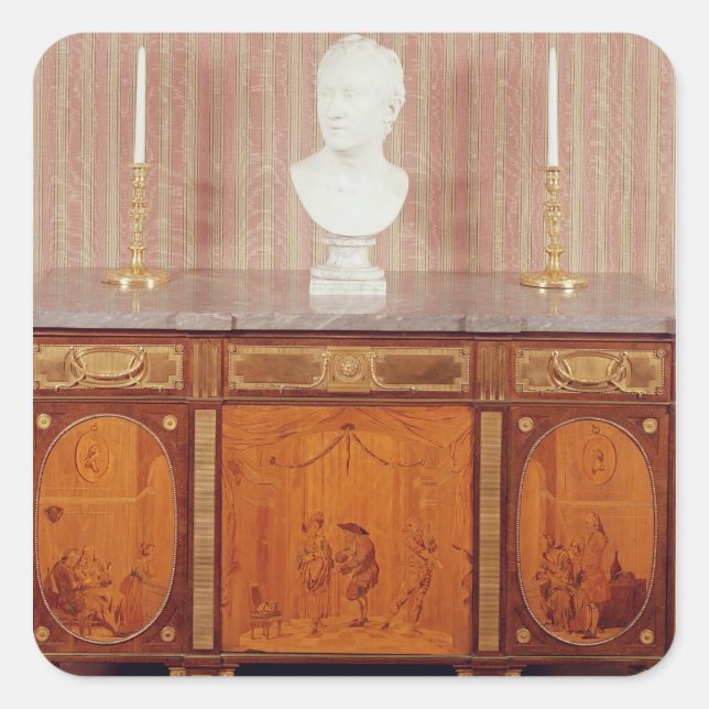 Commode, 1776-79 square sticker (Front)