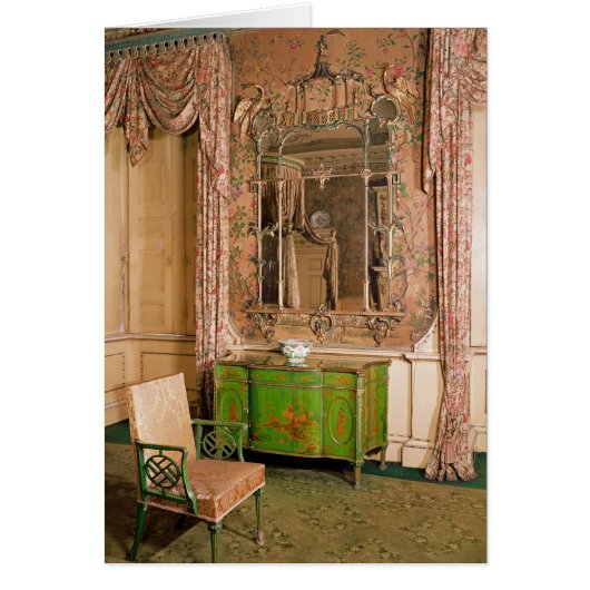 Commode and chair in the state bedchamber cards (Front)