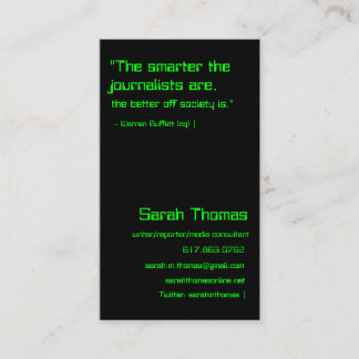 Commodore 64 business card