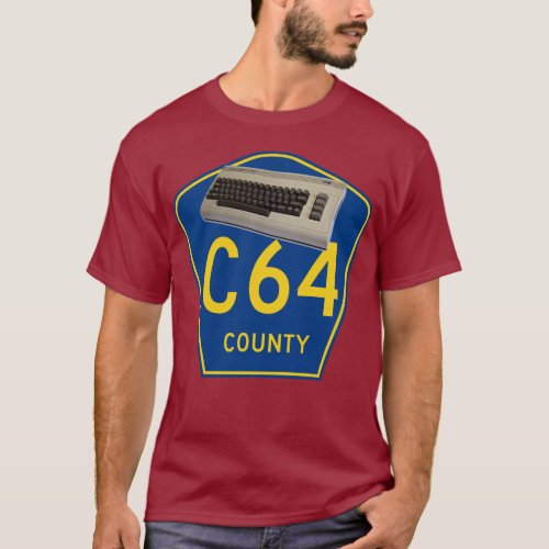 Commodore 64 C64 County T_Shirt
