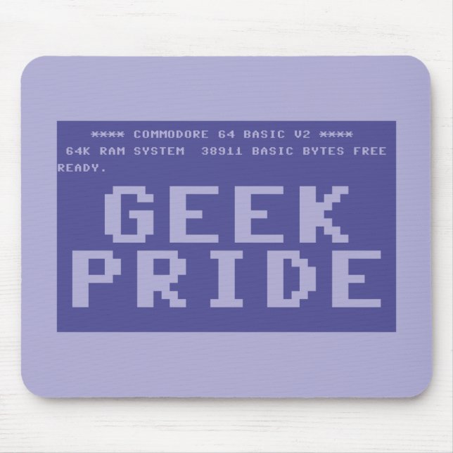 Commodore 64 Geek Pride Mouse Pad (Front)