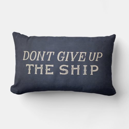 Commodore Perry Dont Give Up The Ship Lumbar Pillow