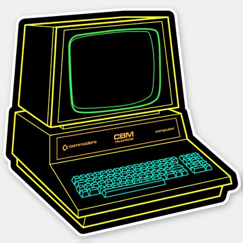 Commodore PET Computer Sticker