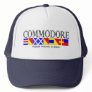 Commodore Title in Nautical Signal Flags Your Name Trucker Hat