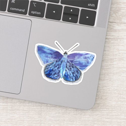 Common blue butterfly sticker