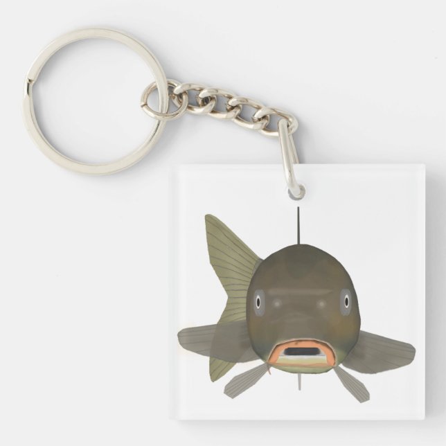 Common Carp - Fish Head Keychain (Front)