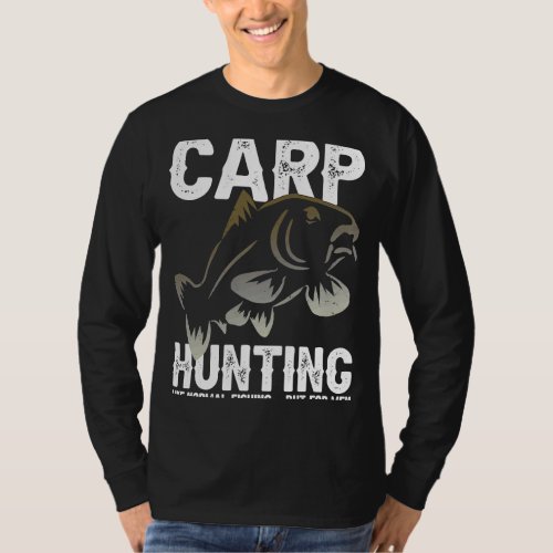 Common Carp Hunting Boilies Fishing Jokes Carpfish T_Shirt