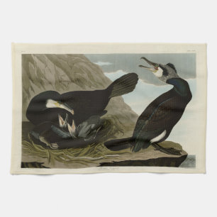 Common Cormorant - from Audubon's Birds of America Kitchen Towel