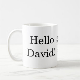 Common Descent Hello David! Hello Will! Mug