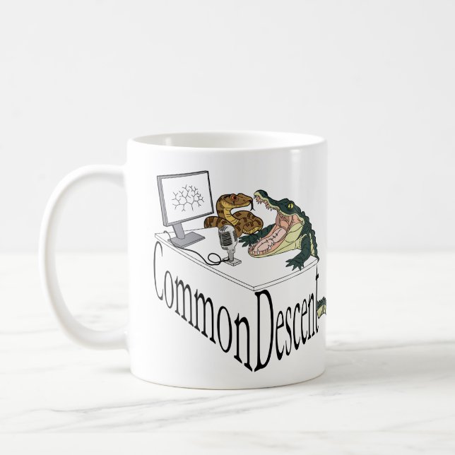Common Descent Snake and Gator Coffee Mug (Left)