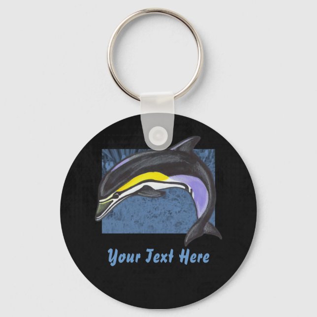 Common Dolphin Keychain (Front)