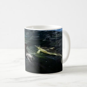 Common Dolphin Mom And Baby Marine Life Scenic Coffee Mug