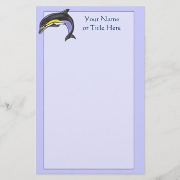 Common Dolphin Stationery by Customizables at Zazzle