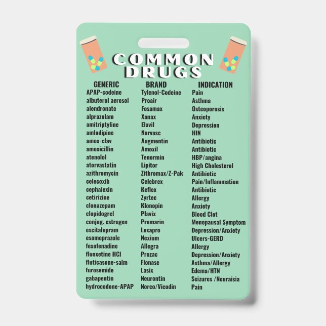 Common Drugs 2.0 Badge (Front)