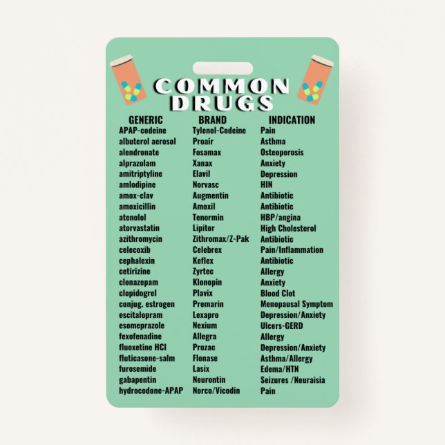 Common Drugs 2.0 Badge (Front)