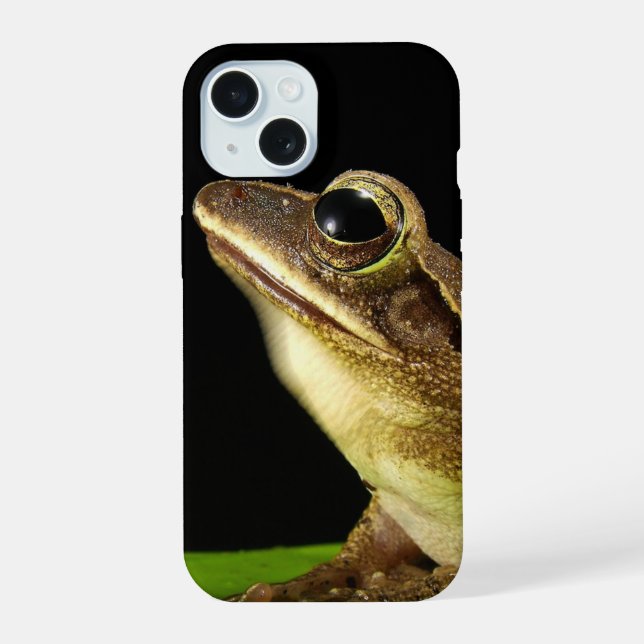 Common Frog on a Leaf Iphone Case (Back)
