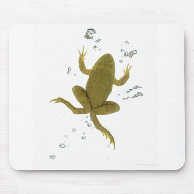 common green frog mouse pad (Front)