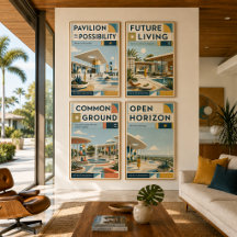 Common Ground Mid Century Modern Poster