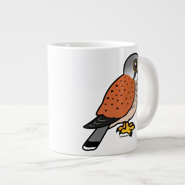 Common Kestrel Giant Coffee Mug (Front Right)