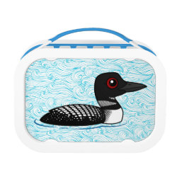 Common Loon, breeding adult Blue yubo Lunch Box