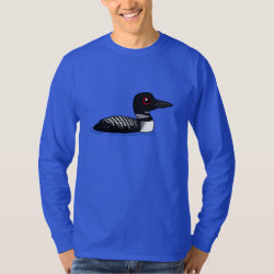 Common Loon, breeding adult Men's Basic Long Sleeve T-Shirt
