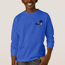 Common Loon, breeding adult Girl's Basic Zip Hoodie