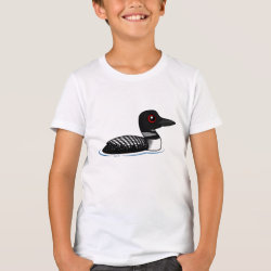 Common Loon, breeding adult Kids' Bella+Canvas Crew T-Shirt