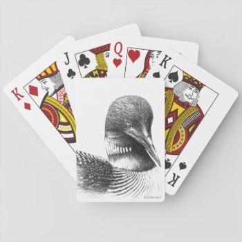 Common Loon Custom Playing Cards by William63 at Zazzle
