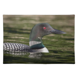 Common Loon on Jabe Pond Cloth Placemat