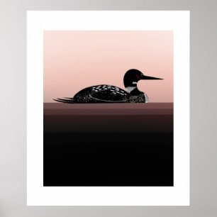 Common loon poster