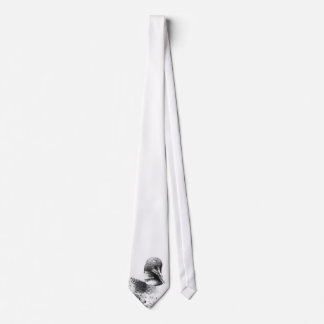 Common Loon Sketch Mens Necktie