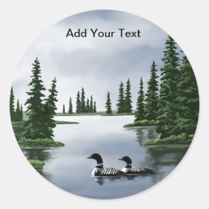 Common Loons Classic Round Sticker