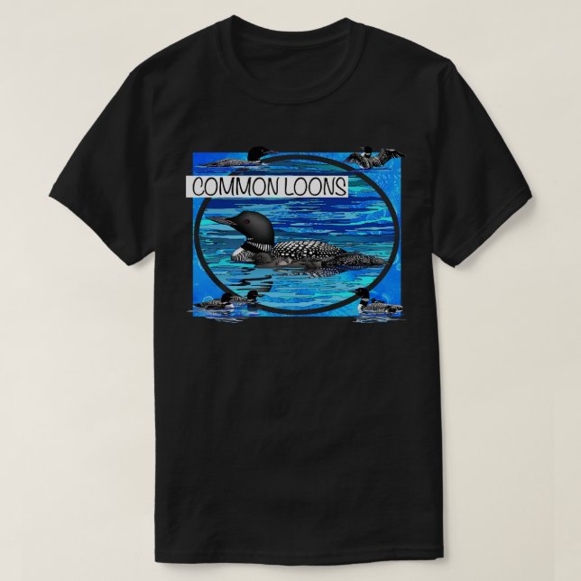Common Loons T-Shirt (Design Front)