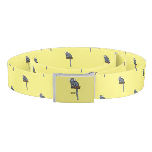 Common marmoset cartoon illustration belt
