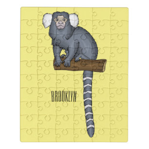 Common marmoset cartoon illustration jigsaw puzzle