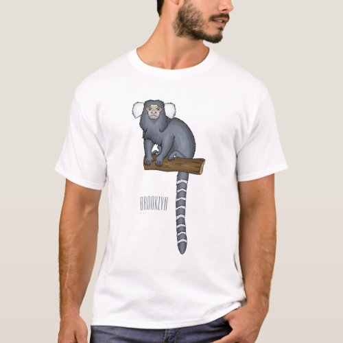 Common marmoset cartoon illustration T_Shirt