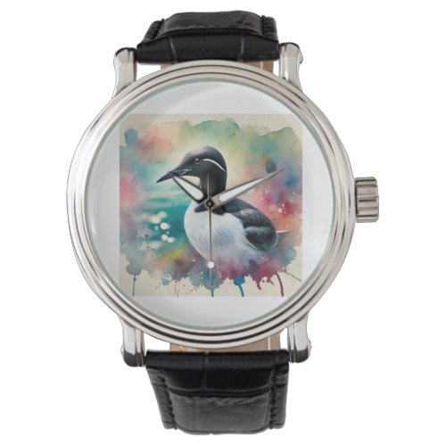 Common Murre 150624AREF127 _ Watercolor Watch